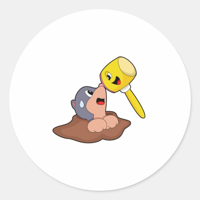 Adesivo Redondo Mole Hammer (Frente)