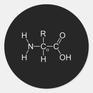 Adesivo Redondo Molécula De Proteína - Giro E Química - Construção