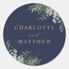 Adesivo Redondo Molereca | Marinho Envelope Selo