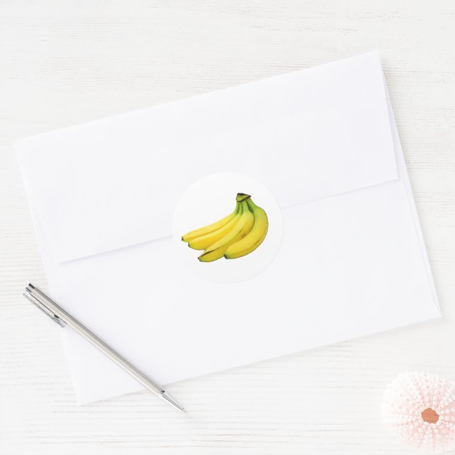 ADESIVO REDONDO MOLHO DE BANANAS AMARELAS (Envelope)