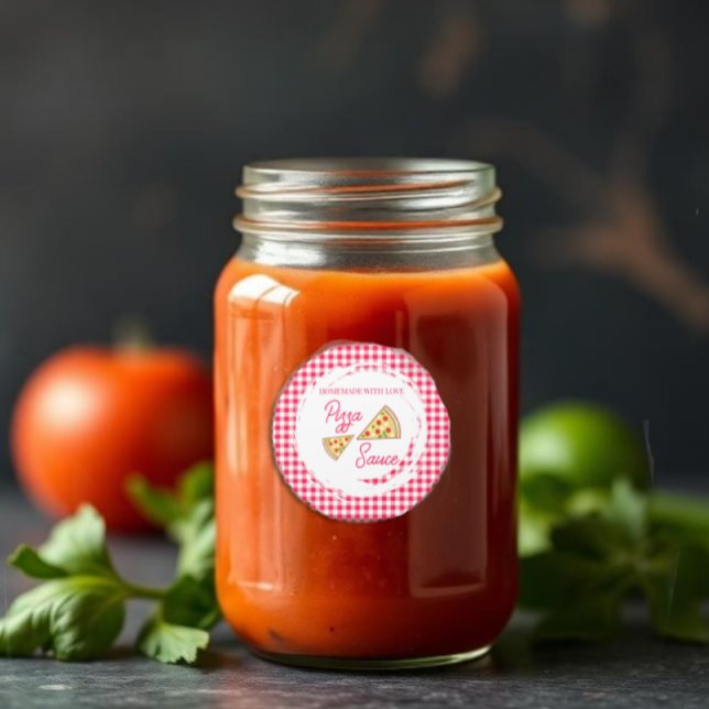 Adesivo Redondo Molho de Pizza That's Amore Chá de Panela (Criador carregado)