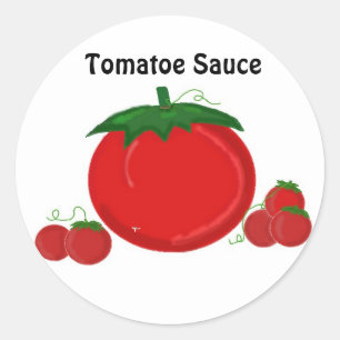 Adesivo Redondo Molho de Tomate