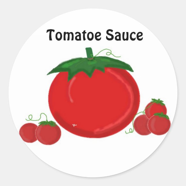 Adesivo Redondo Molho de Tomate (Frente)