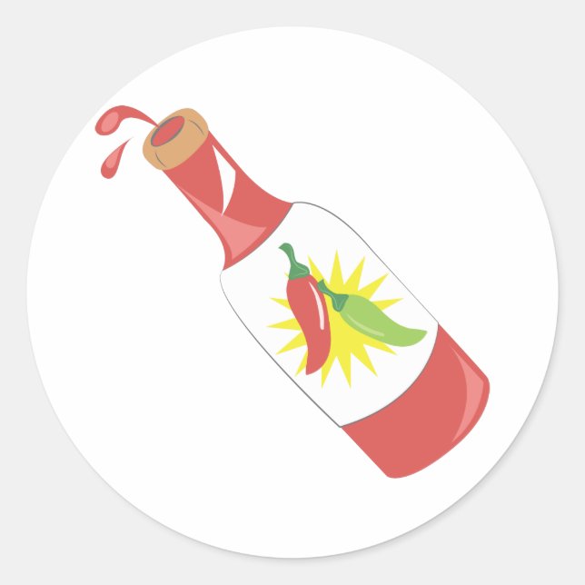 Adesivo Redondo Molho quente (Frente)