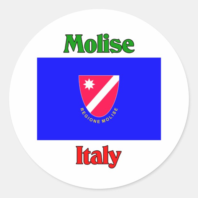 Adesivo Redondo Molise Itália (Frente)