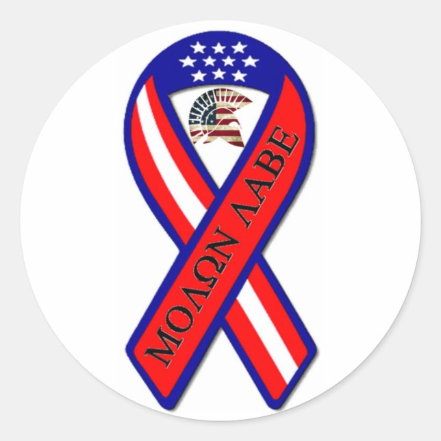 ADESIVO REDONDO MOLON LABE (Frente)