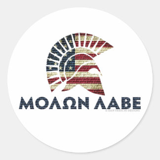 Adesivo Redondo Molon Labe!