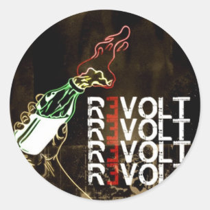 Adesivo Redondo Molotov Sticker