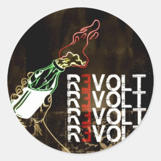 Adesivo Redondo Molotov Sticker