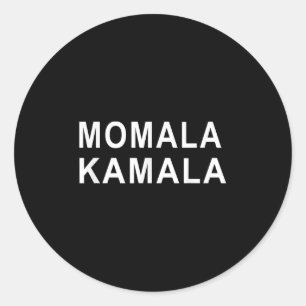 Adesivo Redondo Momala Kamala Harris Democrata Vice-Presidente