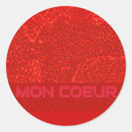Adesivo Redondo Mon Coeur Seal