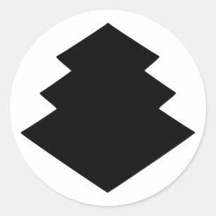 Adesivo Redondo Mon ogasawara, Japão