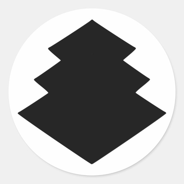 Adesivo Redondo Mon ogasawara, Japão (Frente)