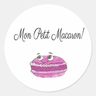 Adesivo Redondo Mon Petit Macaron