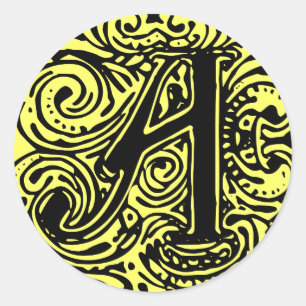 Adesivo Redondo Monarquia "A"