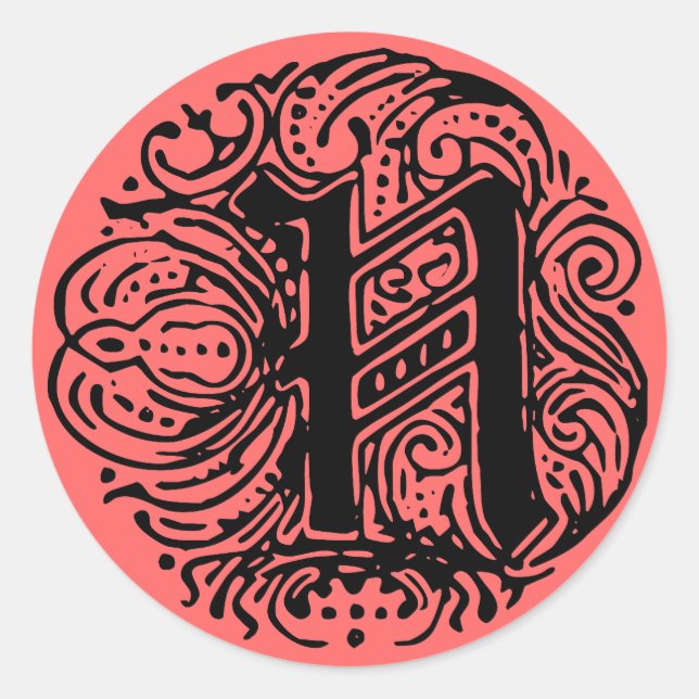 Adesivo Redondo Monarquia "N" (Frente)