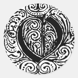 Adesivo Redondo Monarquia "O"