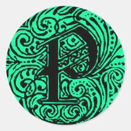 Adesivo Redondo Monarquia "P"