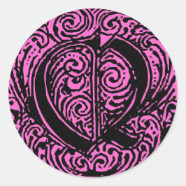 Adesivo Redondo Monarquia "Q"