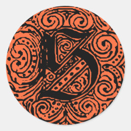 Adesivo Redondo Monarquia "S"