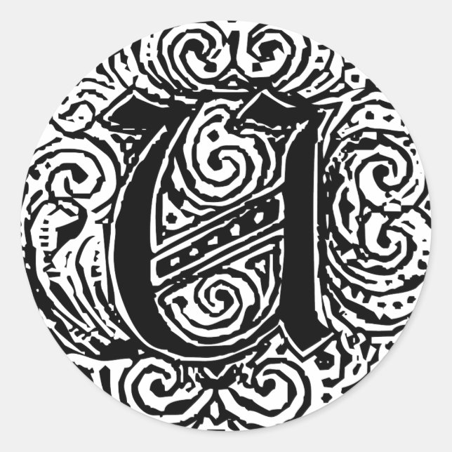 Adesivo Redondo Monarquia "U" (Frente)