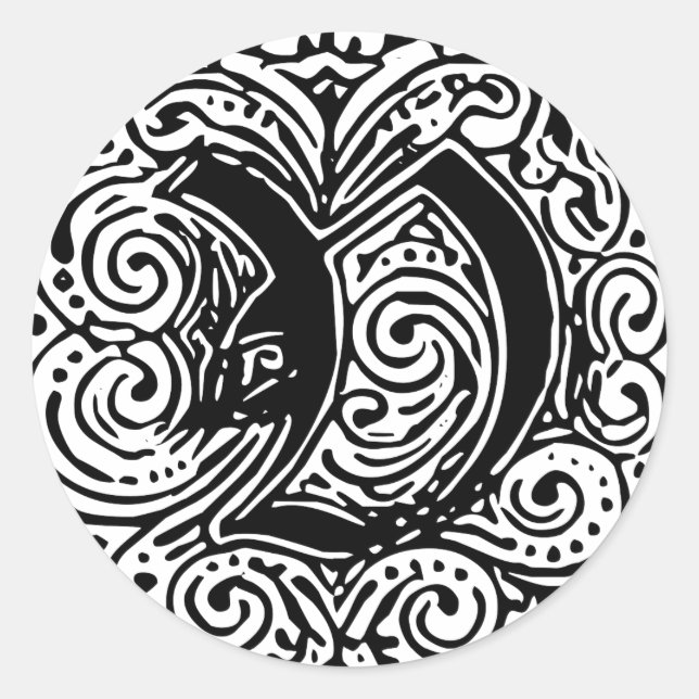 Adesivo Redondo Monarquia "V" (Frente)