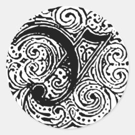 Adesivo Redondo Monarquia "Y"