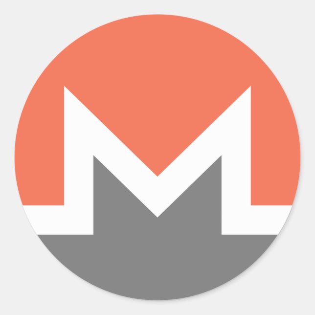 Adesivo Redondo Monero (xmr) (Frente)