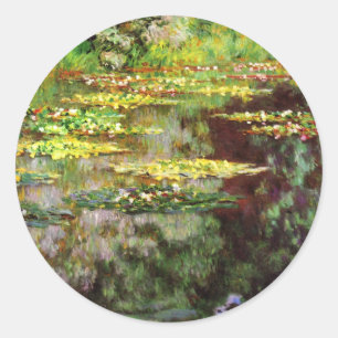 Adesivo Redondo Monet Fine Art, Waterlily Stickers