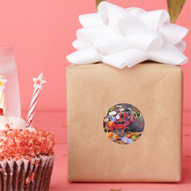 Adesivo Redondo Monet - Flowers and Fruit (Festa)