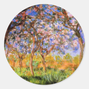 Adesivo Redondo Monet - Giverny na Primavera