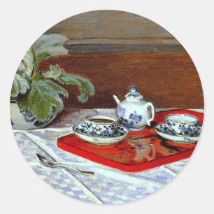 Adesivo Redondo Monet: O Conjunto De Chás