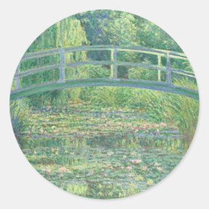 Adesivo Redondo Monet The Water Lily Pond Sticker