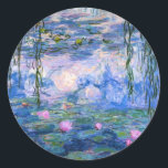 Adesivo Redondo Monet - trabalho de arte de lírios de água, 1919<br><div class="desc">Monet - trabalho de arte de Lírios de Água.</div>