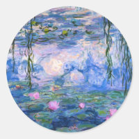 Monet - trabalho de arte de lírios de água, 1919