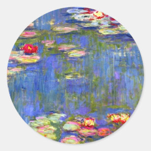 Adesivo Redondo Monet Water Lily