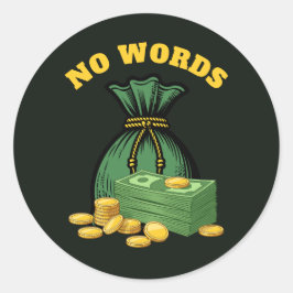 Adesivo Redondo money heist - money icon- no words