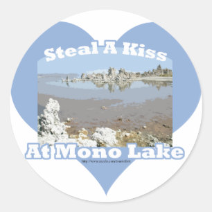 Adesivo Redondo Mono dizer engraçado do lago