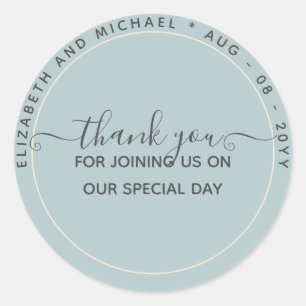 Adesivo Redondo Monocromo Obrigado A Favorecer Rótulos