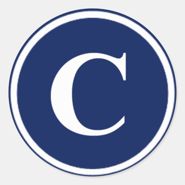 Adesivo Redondo monograma (C) (Frente)