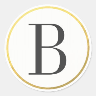 Adesivo Redondo Monograma da tipografia da câmara municipal