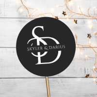 Monograma de Casamento Simples Personalizado com N