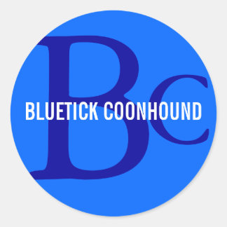 Adesivo Redondo Monograma de Criações de Confinos Bluetick