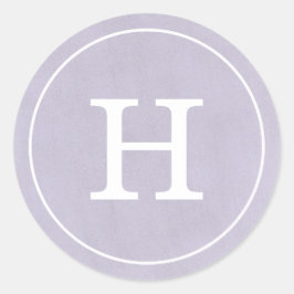 Adesivo Redondo Monograma de Lavanda de Debonair