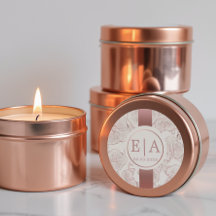 Monograma de Noiva com Orquídea Rosa Po dusty Eleg