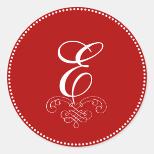 Adesivo Redondo Monograma do PixDezine DIY+cor DIY/rolhas antigas