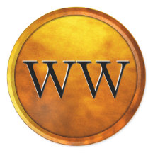 Monograma Dourado de luxo em relevo