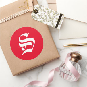 Adesivo Redondo Monograma Elegante S