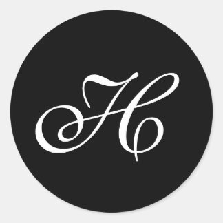 Adesivo Redondo Monograma Envelope Selo