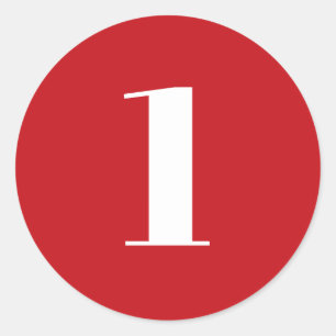 Adesivo Redondo Monograma etário do número personalizado branco mo